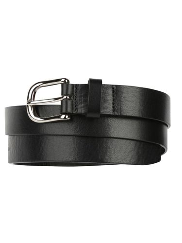 Italy leather plain belt_BLACK - STEP AROUND - Modalova