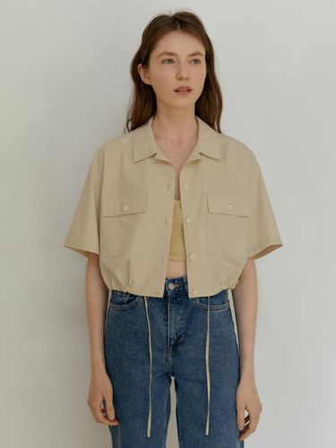 POCKET CROP SHIRT BEIGE - UNNOUT - Modalova