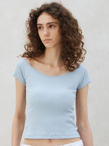 Ribbed square neck top BL - ITOV SEOUL - Modalova