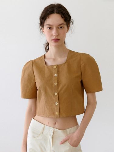 CLASSY LINEN OUTER BLOUSE BROWN - UNNOUT - Modalova