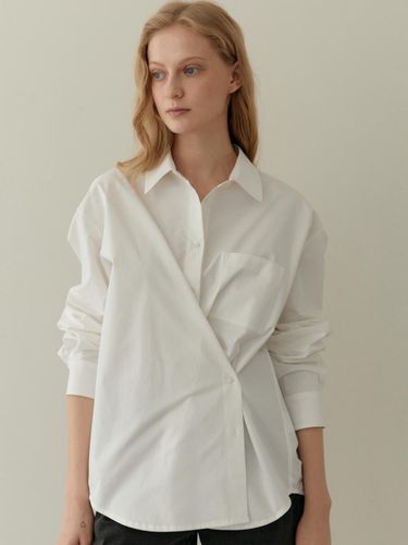 TWO WAY OVERLAP SHIRT WHITE - UNNOUT - Modalova