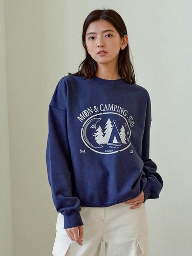 Moon Camping Sweatshirt (Deep blue) - J`ASP - Modalova