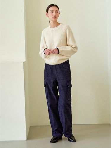 Worker Corduroy Cargo Pants (Navy) - J`ASP - Modalova