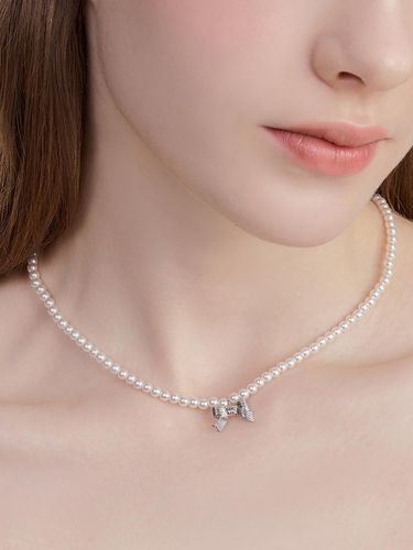 Classic ribbon pearl necklace - ENGBROX - Modalova