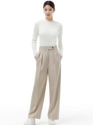 It MICHAA High Waist Wide Tuck Pants (2colors) - itMICHAA - Modalova