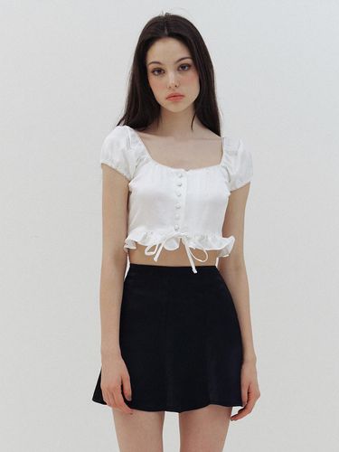 Baby white semi crop blouse - KINDABABY - Modalova