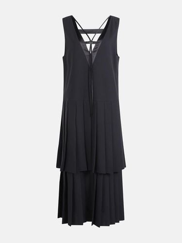 Two Layered Pleated Layered Long Dress - LUCKY CHOUETTE - Modalova