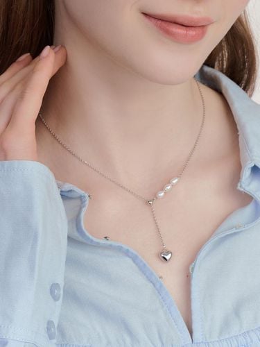 Sunset heart pearl drop necklace - ENGBROX - Modalova