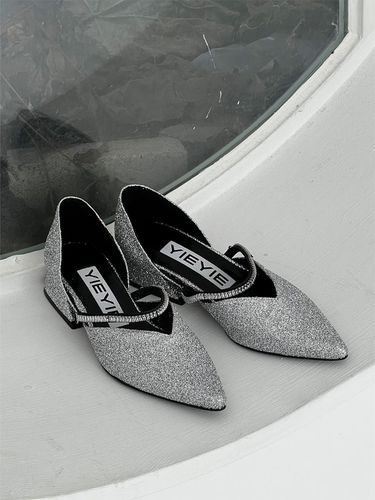 Fairy Pitta Flats GLITTER SILVER - yieyie - Modalova