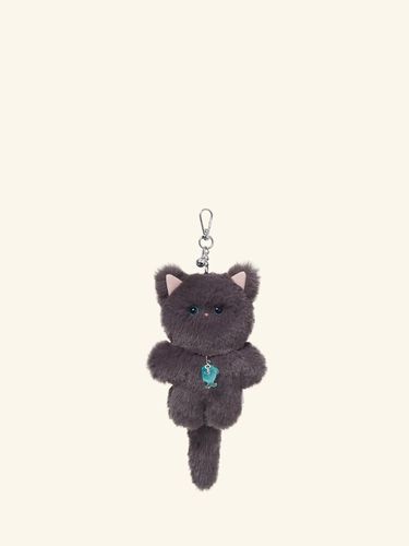 Yanni Cat Keyring OBSPAC25_CHARCOAL - ORYANY - Modalova