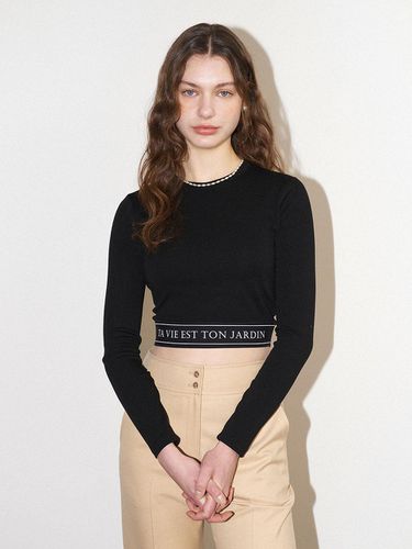 Lettering Point Crop T-shirt OW3SE2140 - OLIVE DES OLIVE - Modalova