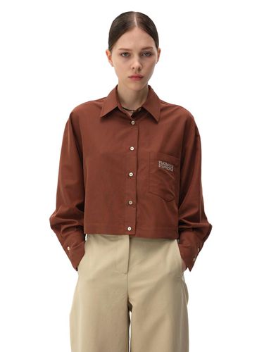 POCKET CROPPED SHIRT (BROWN) - STAYPEOPLE - Modalova