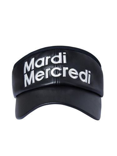 FAUX LEATHER SUN VISOR_BLACK - Mardi Mercredi Actif - Modalova