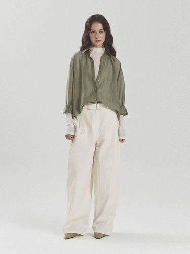 Belted Pants -LIGHT BEIGE - STAYPEOPLE - Modalova