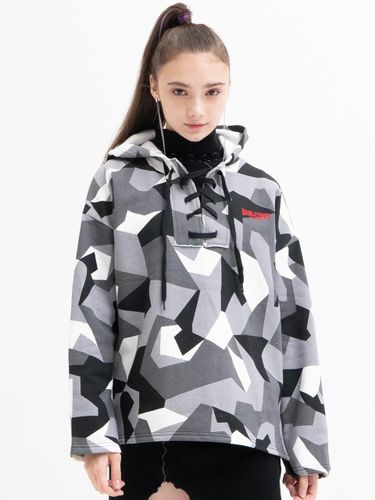 Camo String Hooded Jacket [Gray] - b able two - Modalova