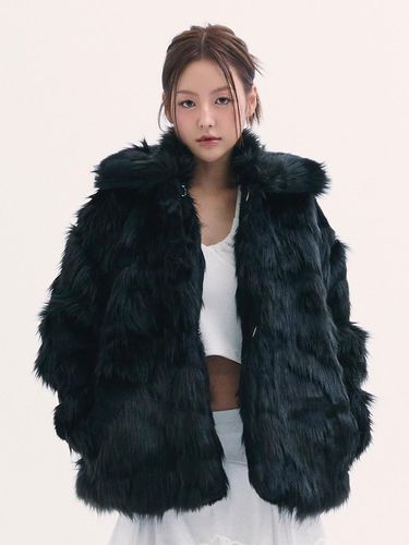 Popo fur jacket BLACK - b able two - Modalova