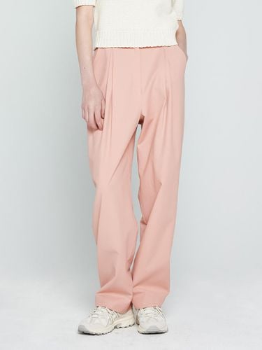 Layered wrinkle semi-baggy pants (pink) - depasion - Modalova