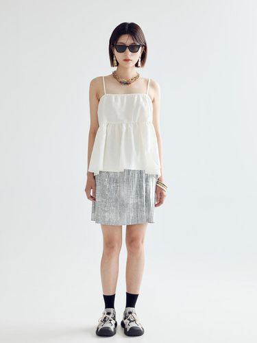 SILVER SKIRT - bomnal boutique - Modalova