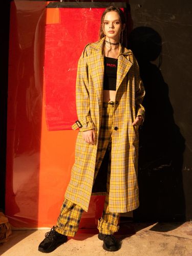 Signature Check Trench Coat [] - b able two - Modalova