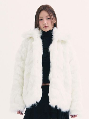 Popo fur jacket WHITE - b able two - Modalova