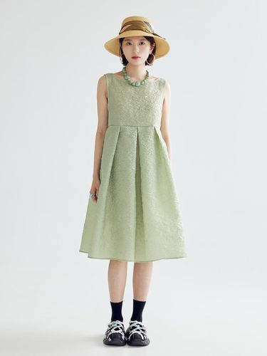 FLARE MIDI DRESS_ GREEN - bomnal boutique - Modalova