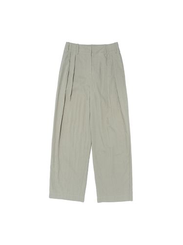 Easy Wide Fit Slacks (Seladon Green) - depasion - Modalova