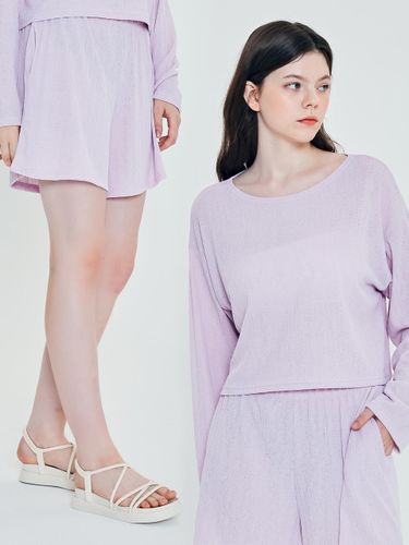 SET UP] Loose Fit Half Pants Two Piece Set (Laven - depasion - Modalova