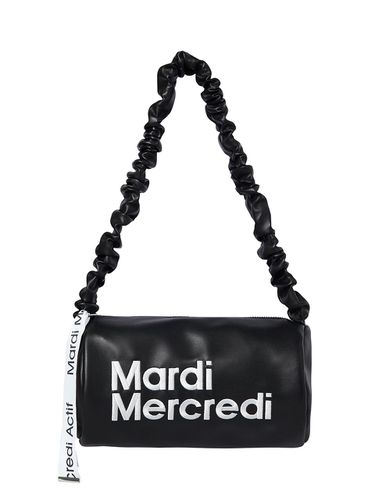 FAUX LEATHER SHOULDER BAG CYLINDER_BLACK - Mardi Mercredi Actif - Modalova