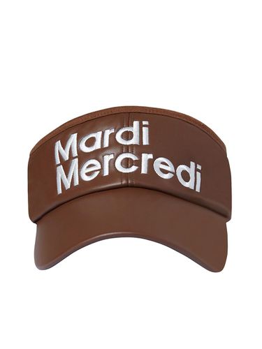 FAUX LEATHER SUN VISOR_BROWN - Mardi Mercredi Actif - Modalova