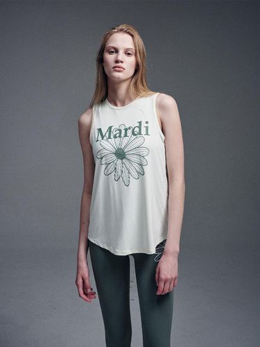 AIRLIFT sleeveless tank top flowermardi_KHAKI - Mardi Mercredi Actif - Modalova