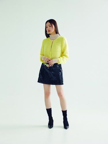 TWEED JACKET _YELLOW - bomnal boutique - Modalova