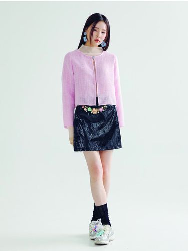 TWEED JACKET _PINK - bomnal boutique - Modalova