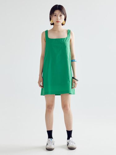 SQUARE MINI DRESS - GREEN - bomnal boutique - Modalova