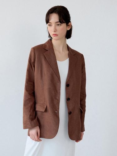 Basic Linen Jacket (Long) - Brown - sisterhood - Modalova