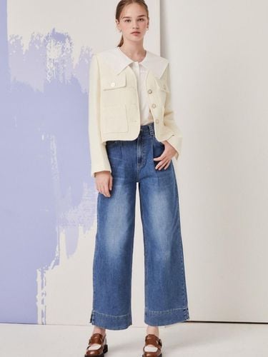 Tuck Detail Wide Denim Pants GN9A0SLJ5 - JJ JIGOTT - Modalova