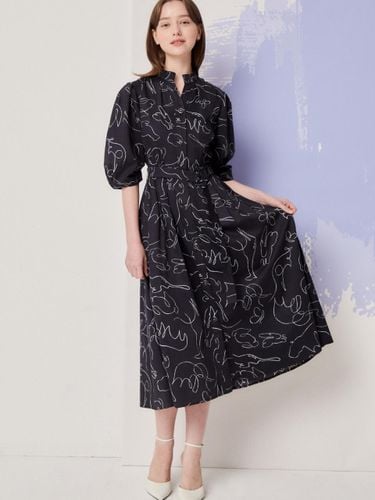 Back BANDING Tuck Sleeve Shirt dress GN8A0OP32 - JJ JIGOTT - Modalova