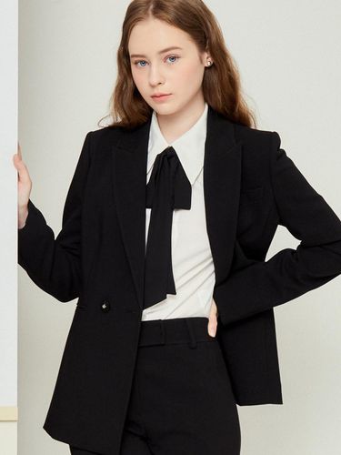 Slit Pocket Double-Breasted Jacket GN9M0JK92 - JJ JIGOTT - Modalova