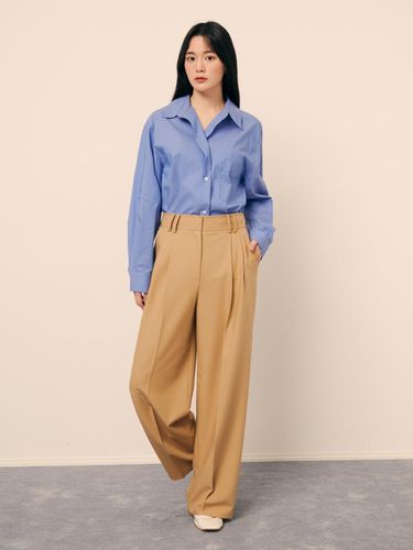 High-Waist Two-Tuck Wide Pants GP9A0SLJ41 - JJ JIGOTT - Modalova