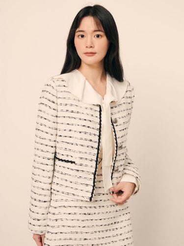 Tweed Stripe Cropped Jacket GP9M0JK911 - JJ JIGOTT - Modalova