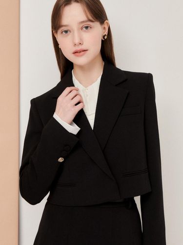 Tailored Collar Cropped Jacket GN9A0JK50 - JJ JIGOTT - Modalova