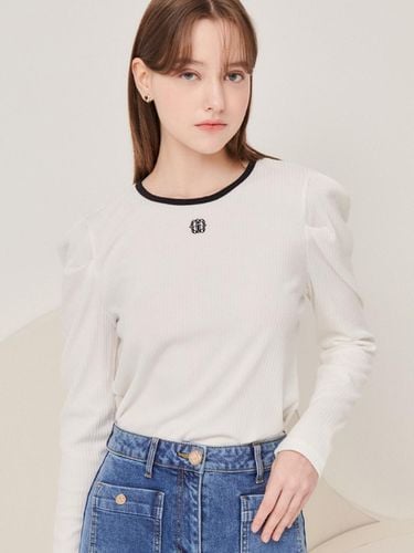 Contrast Round Neck Puff T-shirt GN9A0TSJ4 - JJ JIGOTT - Modalova