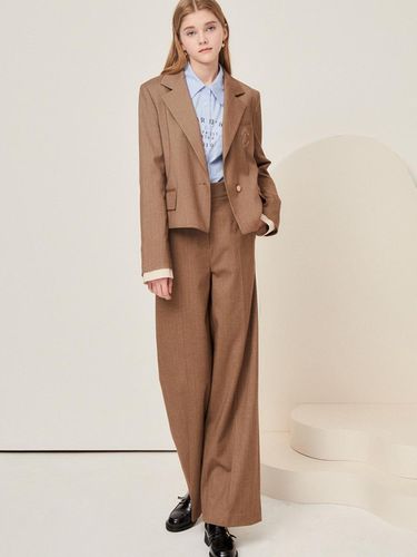 Napping Herringbone Wide Pants GN9A0SLJ1 - JJ JIGOTT - Modalova