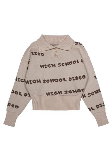 Button disco crop knit_beige - HIGHSCHOOLDISCO - Modalova