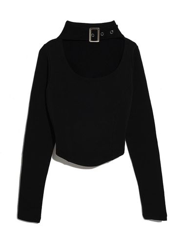 BUCKLE NECK LONG SLEEVES_BLACK - HIGHSCHOOLDISCO - Modalova