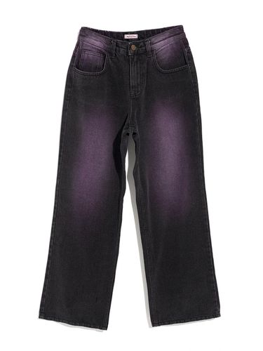 WIDE PURPLE WASHING DENIM PANTS - HIGHSCHOOLDISCO - Modalova