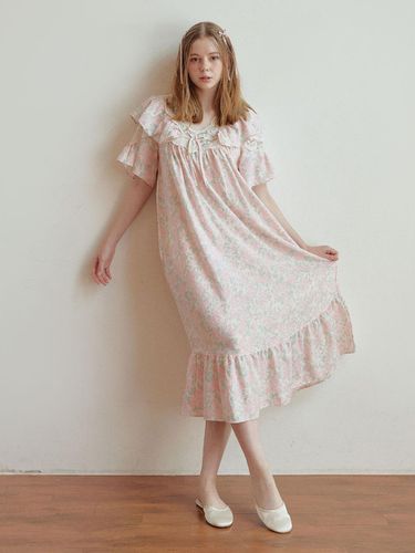 Rosley double gauze cotton short-sleeved dress - LUNALUZ STUDIO - Modalova