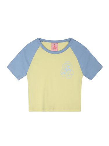 Blue lemonade raglan tee_yellow - HIGHSCHOOLDISCO - Modalova