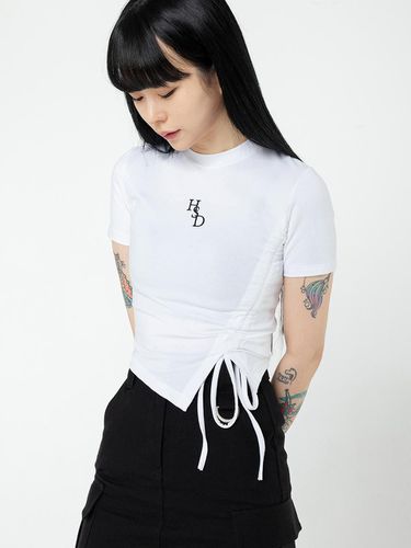 HSD SYMBOL RIBBON POINT CROP TOP WHITE - HIGHSCHOOLDISCO - Modalova