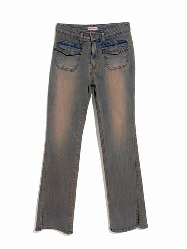 BOOTSCUT WASHING DENIM PANTS_SAND - HIGHSCHOOLDISCO - Modalova