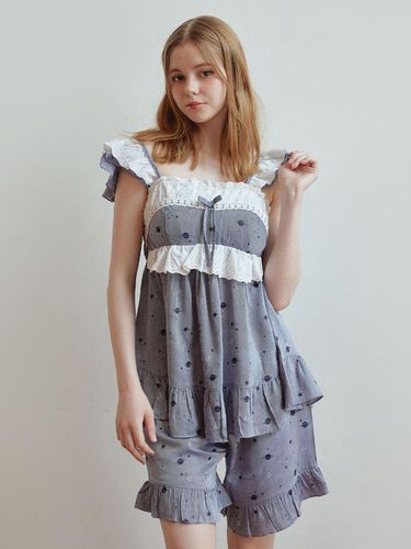 Shooting Star Rayon Sleeveless Two-Piece Pajamas - LUNALUZ STUDIO - Modalova